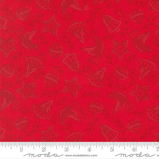 Merrily on High Cookie Cutters Christmas Red - Moda from Fort Worth Fabric Studio