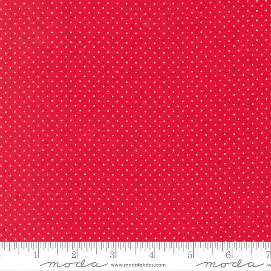 Merrily on High Festive Dots Christmas Red - Moda from Fort Worth Fabric Studio
