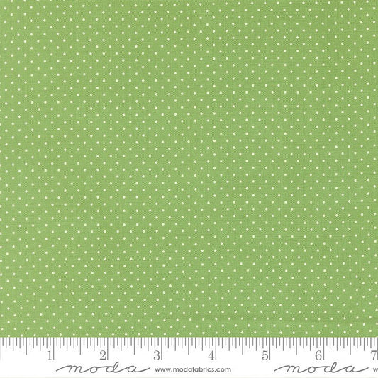 Merrily on High Festive Dots Evergreen - Moda from Fort Worth Fabric Studio
