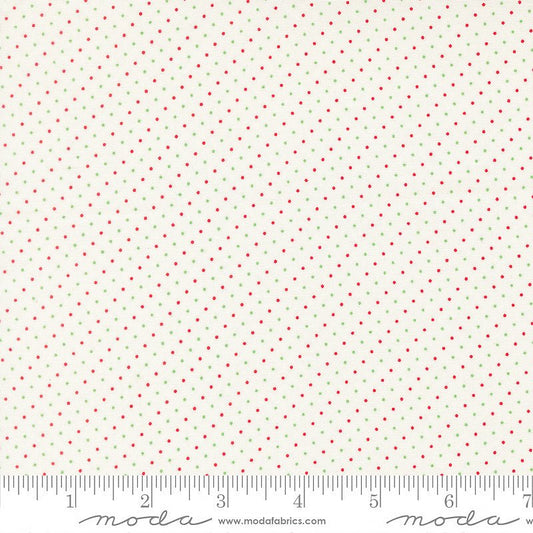 Merrily on High Festive Dots Snow - Moda from Fort Worth Fabric Studio