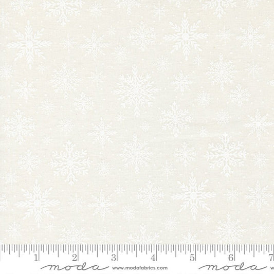 Merrily on High Snowflakes Snow White - Moda from Fort Worth Fabric Studio