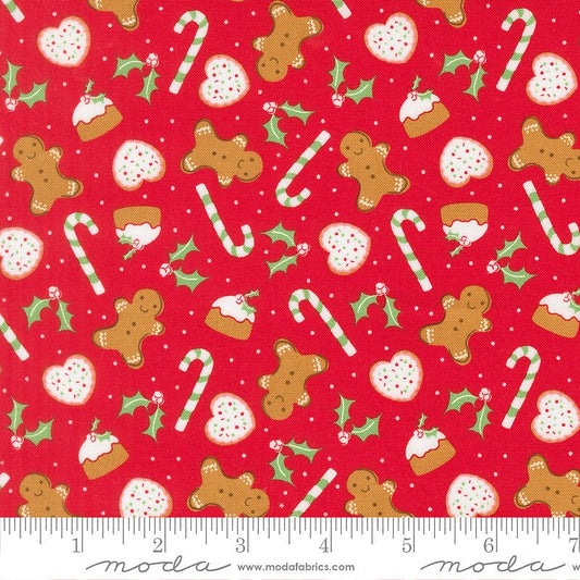 Merrily on High Sweet Treats Christmas Red - Moda from Fort Worth Fabric Studio