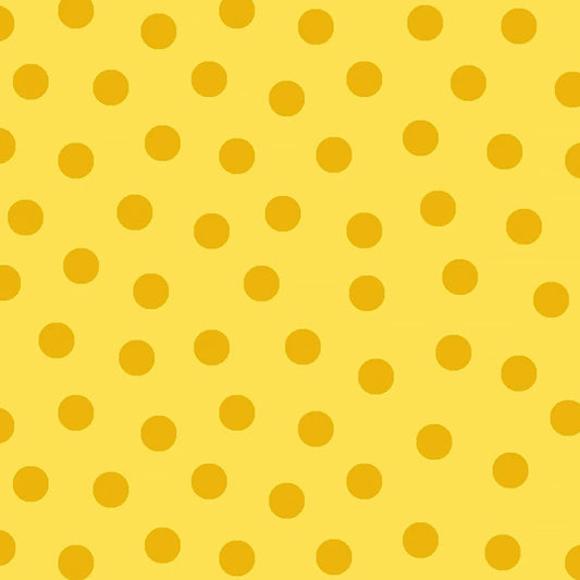 Merry Go Round Polka Dot Yellow - Windham from Fort Worth Fabric Studio