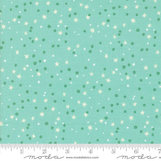 Moda 321 Blast Off Stars Blue Nebula 1 Yard Cut - Moda from Fort Worth Fabric Studio