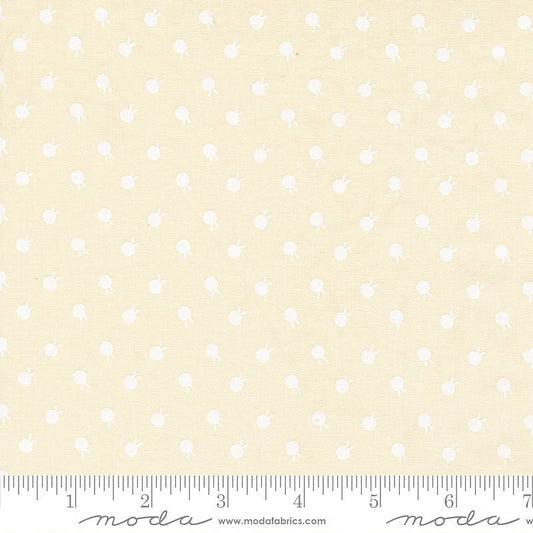 Moda Petals & Polka Dots Berries Lace White 1 Yard Cut - Moda from Fort Worth Fabric Studio