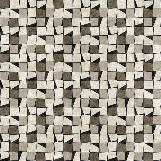 Modern Vibe Packed Squares Black Multi - Northcott from Fort Worth Fabric Studio