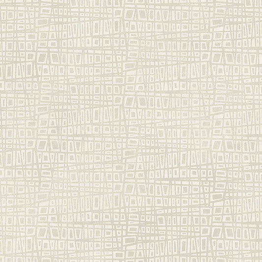 Modern Vibe Stacked Squares White - Northcott from Fort Worth Fabric Studio