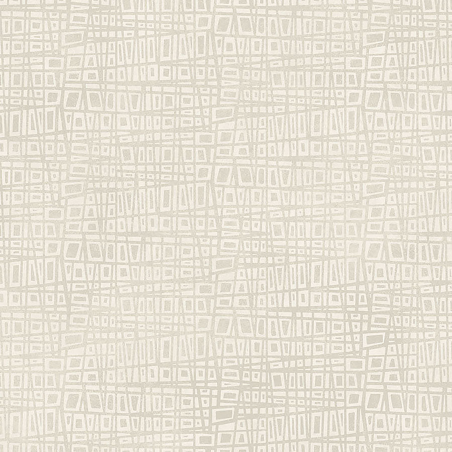 Modern Vibe Stacked Squares White – Remnant 44″ × 44″