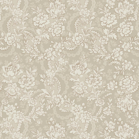 Moonwashed Swirly Flowers Beige - Marcus Fabrics from Fort Worth Fabric Studio