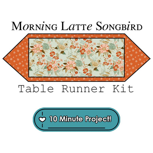 Morning Latte Songbird 10 Minute Table Runner Kit Riley Blake - Riley Blake from Fort Worth Fabric Studio