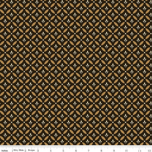 Morning Latte Tile Espresso - Riley Blake from Fort Worth Fabric Studio
