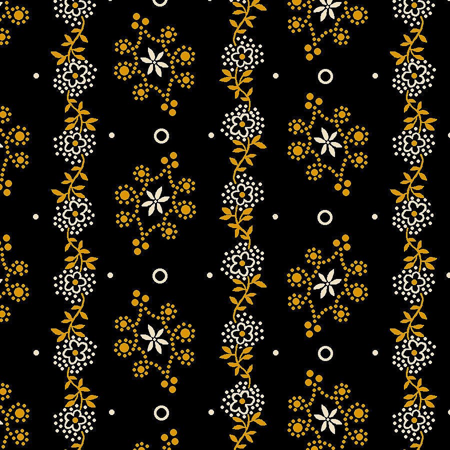 Mr. Moon Delicate Stripe Black – Remnant 37″ × 44″