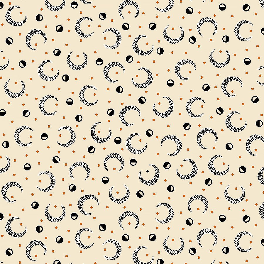 Mr. Moon Moons & Dots Cream - Henry Glass from Fort Worth Fabric Studio