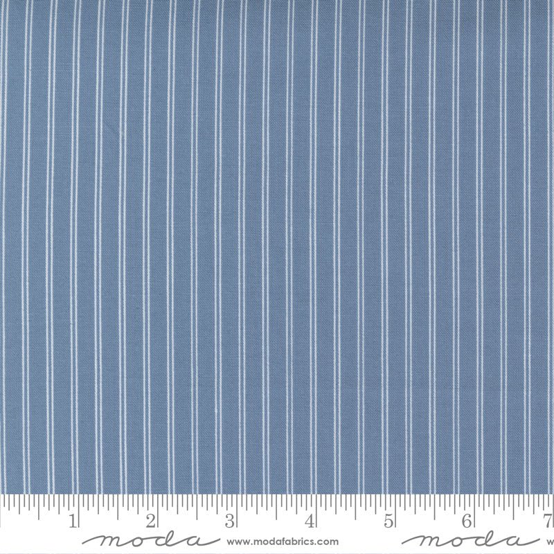 Nantucket Summer Stripes Lake - Moda from Fort Worth Fabric Studio