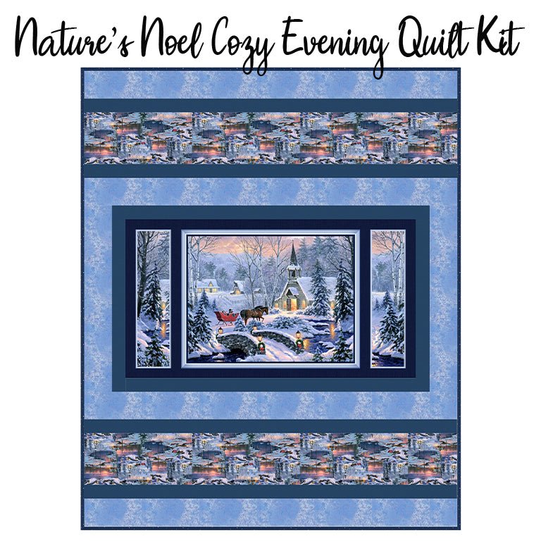 Nature's Noel Cozy Evening Quilt Kit from FWFS - Fort Worth Fabric Studio from Fort Worth Fabric Studio
