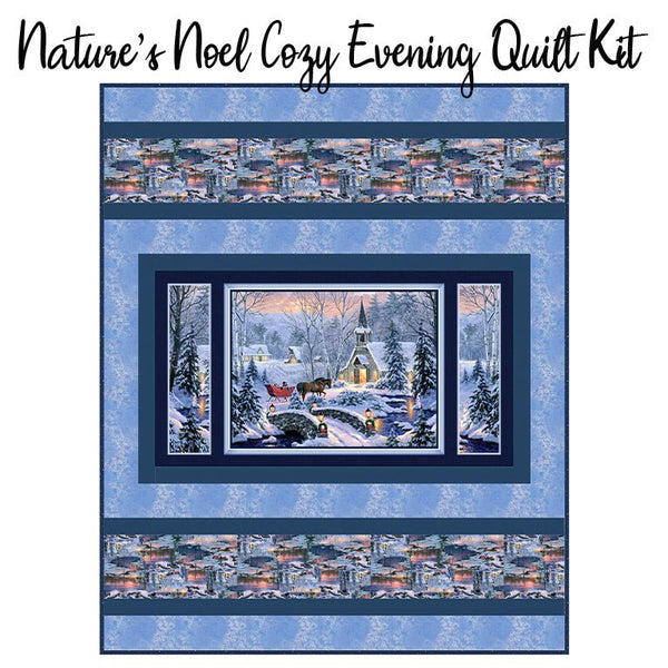 Nature's Noel Cozy Evening Quilt Kit from FWFS - Fort Worth Fabric Studio from Fort Worth Fabric Studio