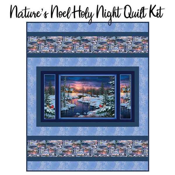 Nature's Noel Holy Night Quilt Kit from FWFS - Fort Worth Fabric Studio from Fort Worth Fabric Studio