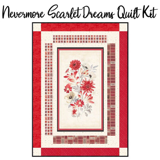 Nevermore Scarlet Dreams Quilt Kit from FWFS - Fort Worth Fabric Studio from Fort Worth Fabric Studio