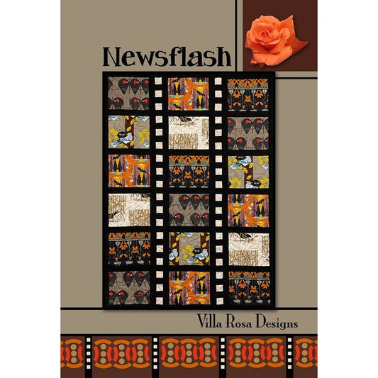 Newsflash Quilt Pattern PDF Download - Villa Rosa Designs from Fort Worth Fabric Studio