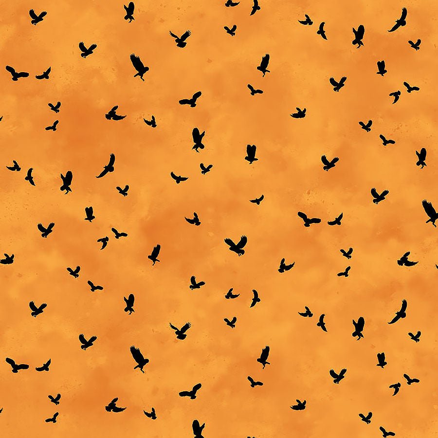 Night Owl Mini Owls Orange – Remnant 41″ × 44″