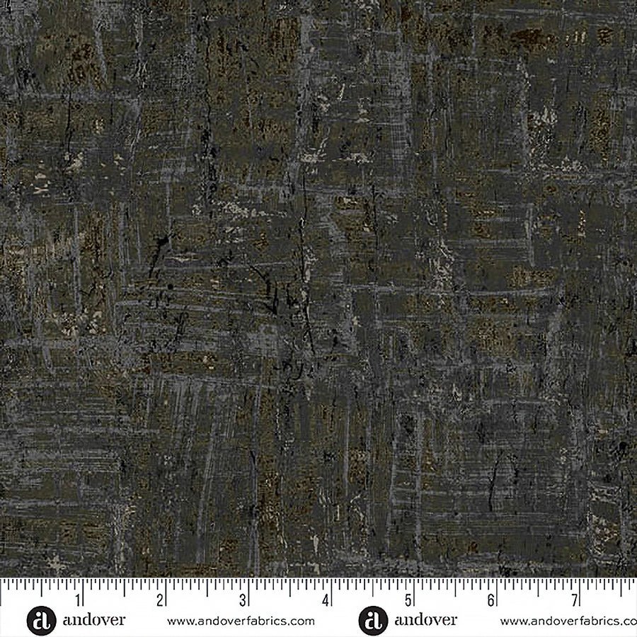 Nitty Gritty Coal - Andover from Fort Worth Fabric Studio