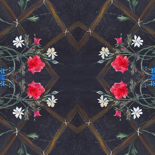 Northcott French Revolution Bordeaux Jardin Charcoal 1 Yard Cut - Northcott from Fort Worth Fabric Studio
