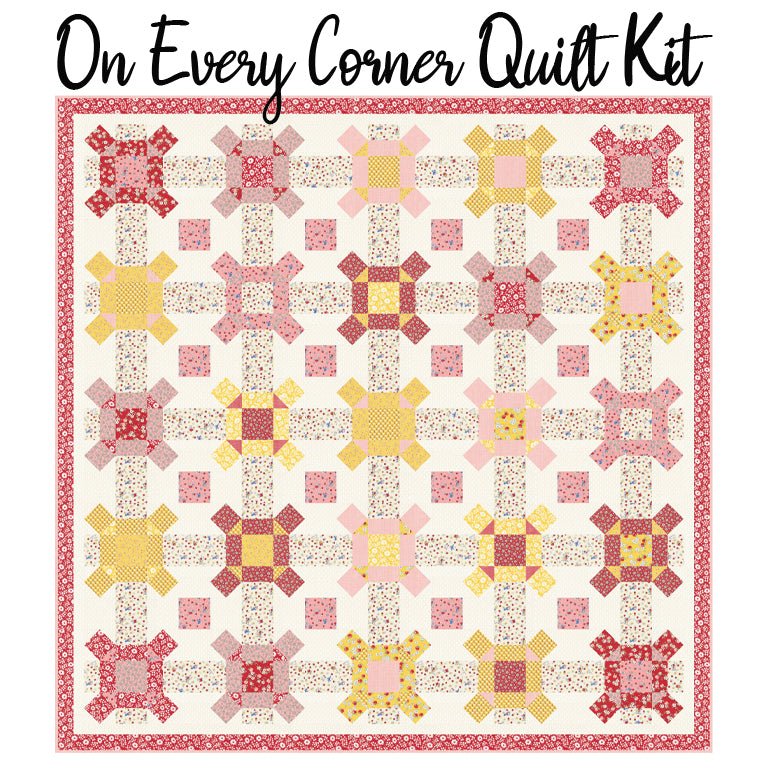 On Every Corner Quilt Kit with 30's Playtime from Moda - Moda from Fort Worth Fabric Studio