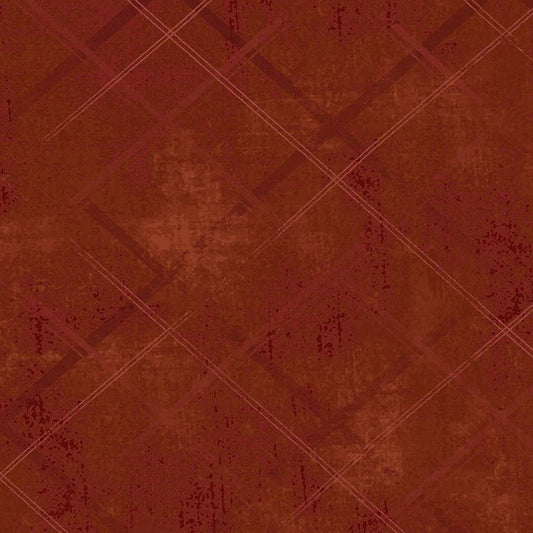 One Sister Basics Distressed Plaid Red - Henry Glass from Fort Worth Fabric Studio