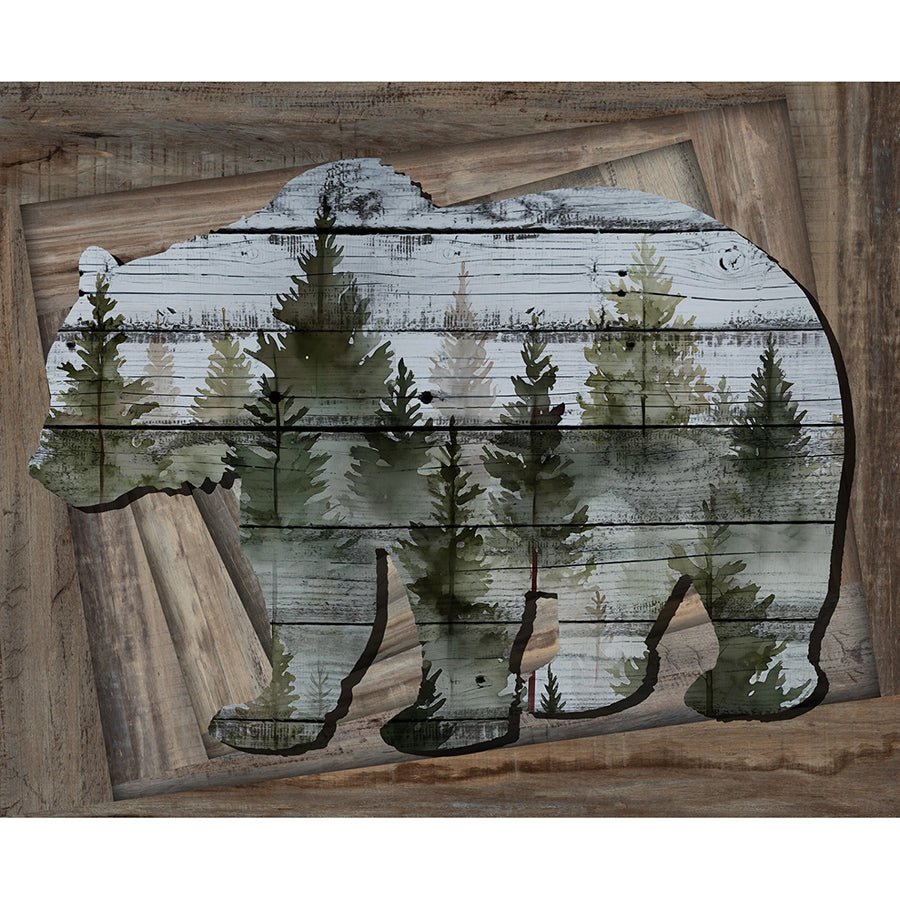 Out of the Woodwork 36" Panel Slate - Studio E from Fort Worth Fabric Studio