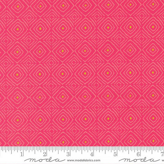 Parlor Diamonds Azalea - Moda from Fort Worth Fabric Studio