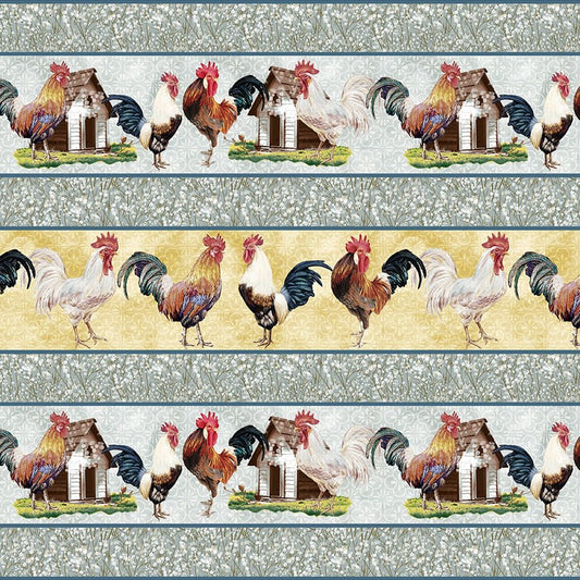 Pastoral Serenade Stripe Multi - Blank Quilting from Fort Worth Fabric Studio