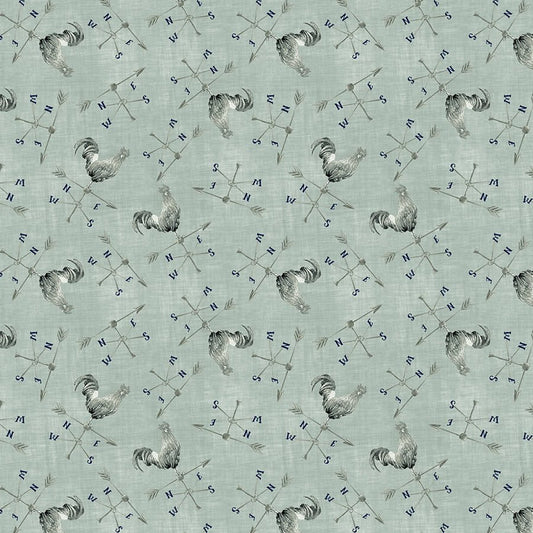 Pastoral Serenade Weathervane Sage - Blank Quilting from Fort Worth Fabric Studio