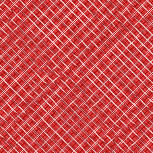 Paws at Play Plaid Red - Wilmington Prints from Fort Worth Fabric Studio