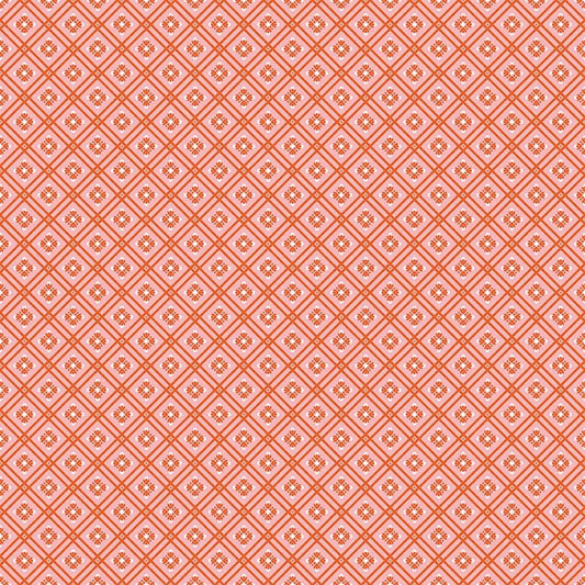 Peach Cobbler Meadow Pink - Riley Blake from Fort Worth Fabric Studio