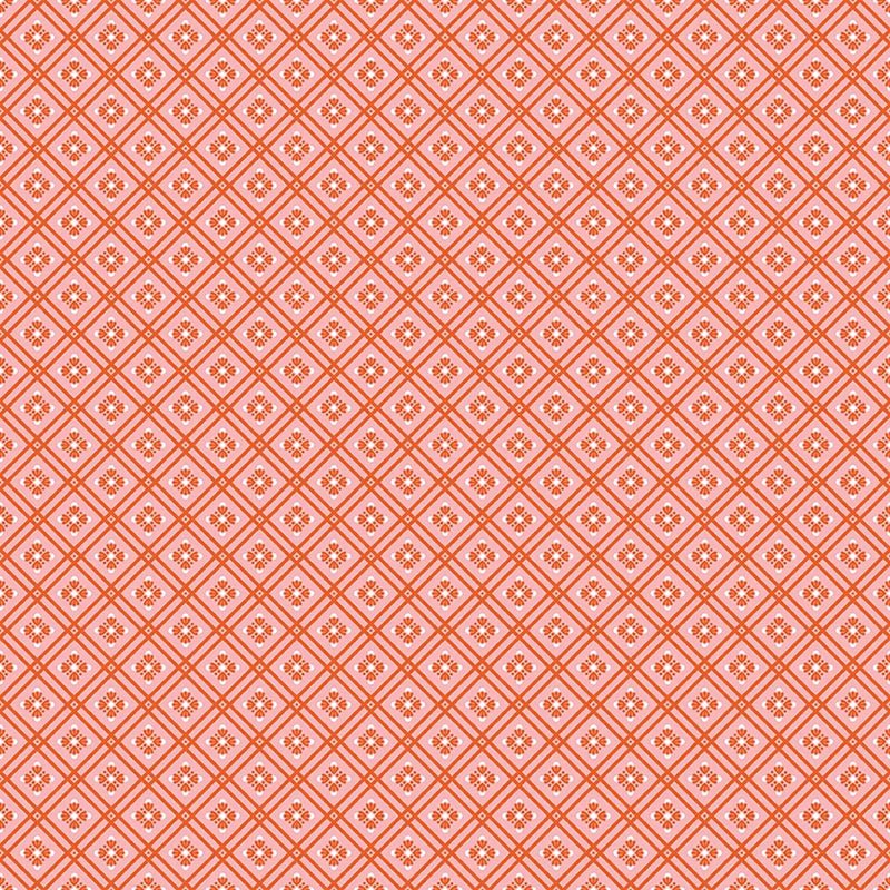 Peach Cobbler Meadow Pink – Remnant 12″ × 44″