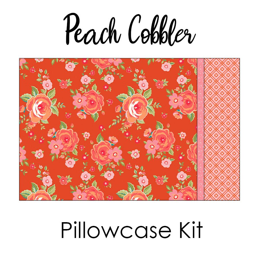 Peach Cobbler Pillowcase Kit from Riley Blake - Peach Cobbler from Fort Worth Fabric Studio