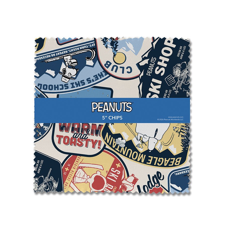 Peanuts - Frosty Friends 5" Squares - Northcott from Fort Worth Fabric Studio