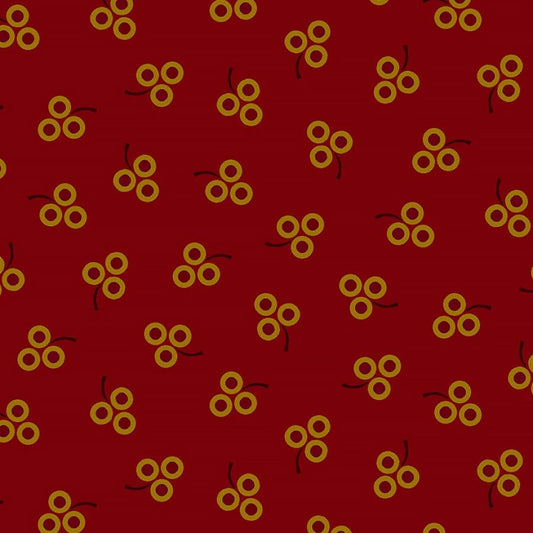 Pennyberry Farm Berry Picking Red – Remnant 28″ × 44″ - Henry Glass from Fort Worth Fabric Studio