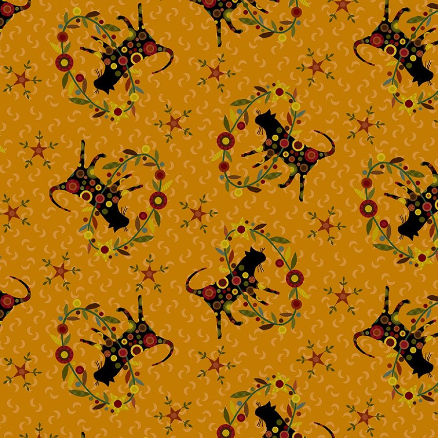 Pennyberry Farm Completely Catty Orange – Remnant 18" × 44"