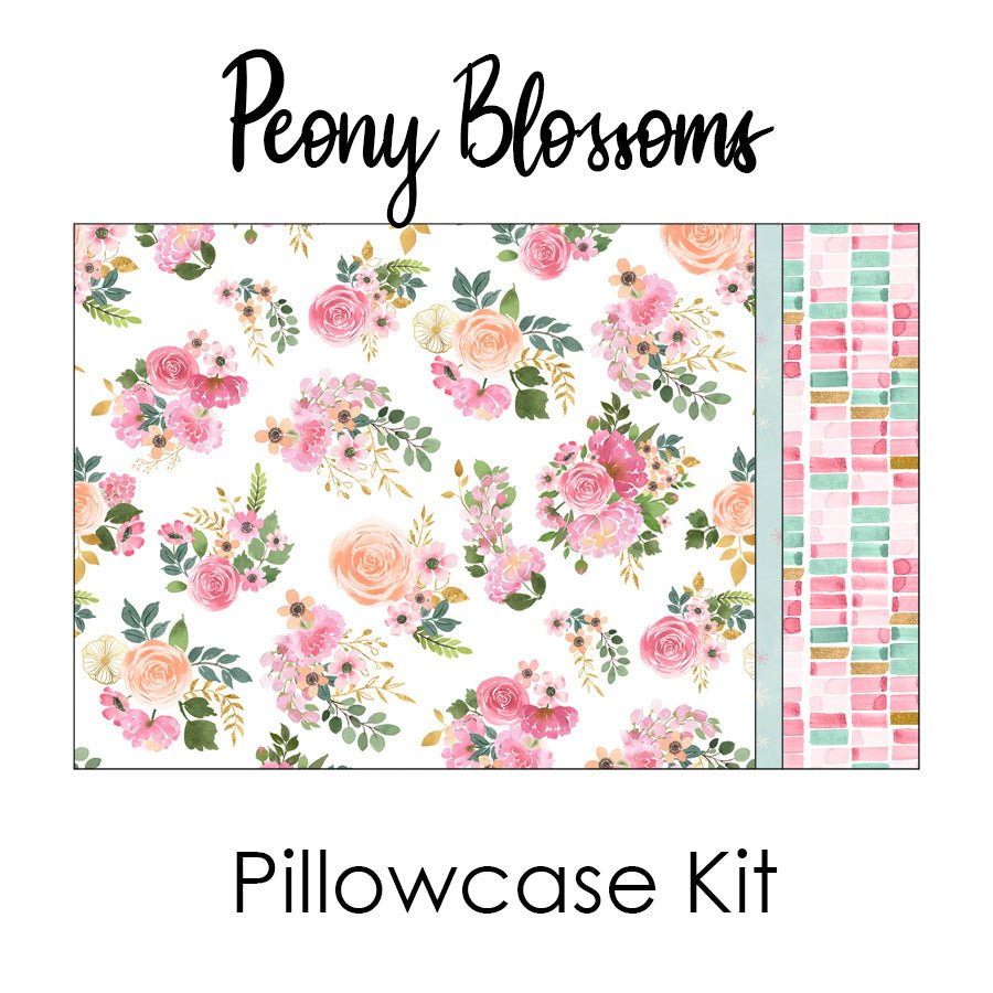 Peony Blossoms Pillowcase Kit from Wilmington - Wilmington Prints from Fort Worth Fabric Studio