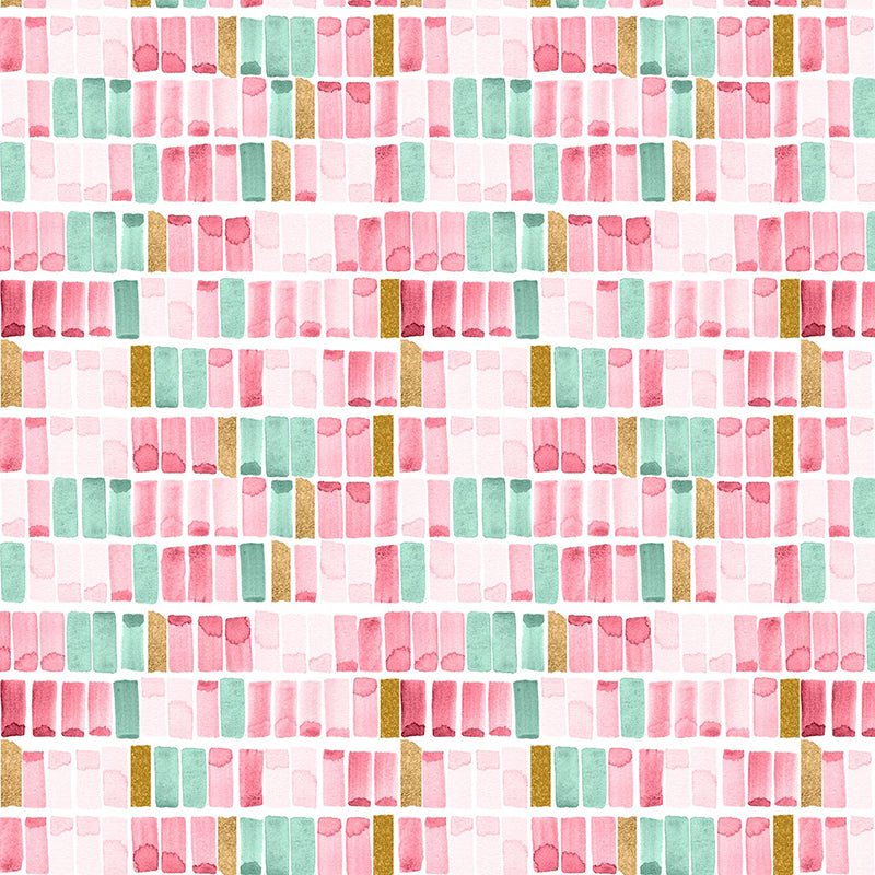 Peony Blossoms Swatches White/Pink – Remnant 35″ × 44″