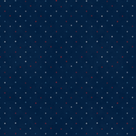 Peppercorn Star Spangled - White Owl Textiles from Fort Worth Fabric Studio