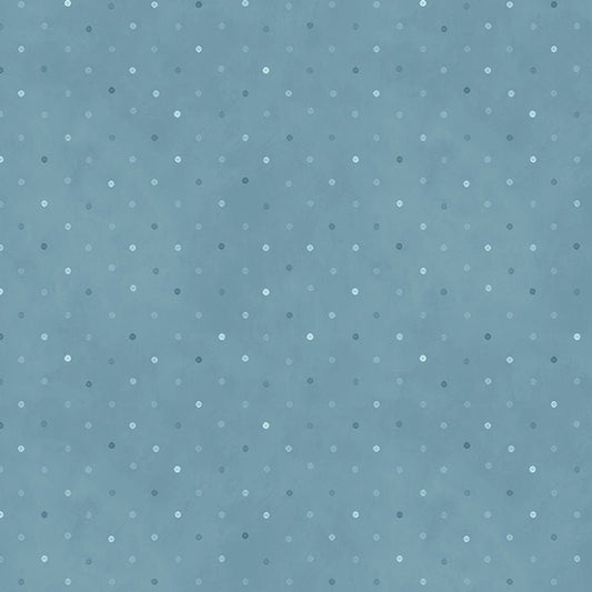 Peppercorn Stone Blue - White Owl Textiles from Fort Worth Fabric Studio