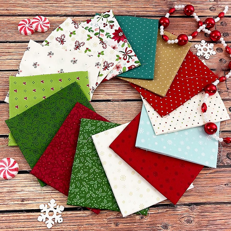 Peppermint & Pine Fat Quarter Bundle - Marcus Fabrics from Fort Worth Fabric Studio