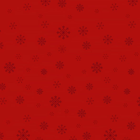 Peppermint & Pine Snowflake Poppy - Marcus Fabrics from Fort Worth Fabric Studio