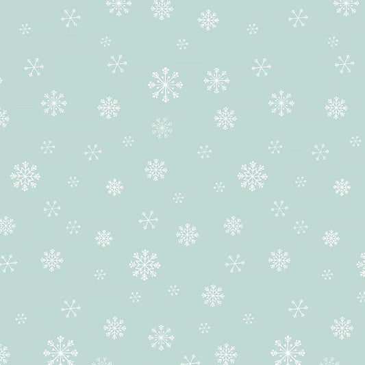 Peppermint & Pine Snowflake Sky - Marcus Fabrics from Fort Worth Fabric Studio
