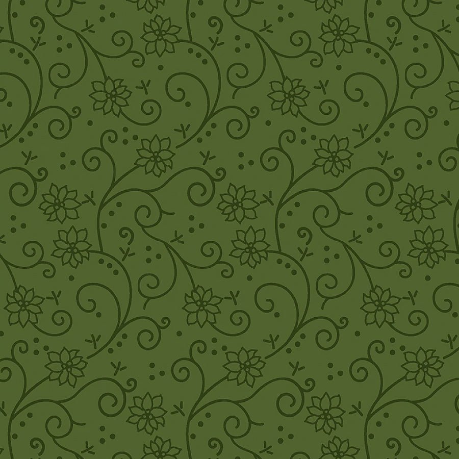 Peppermint & Pine Swirly Twirly Hunter – Remnant 33″ × 44″