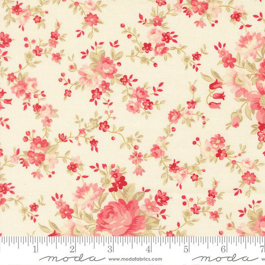 Petals & Polka Dots Blossom Florals Lace - Moda from Fort Worth Fabric Studio
