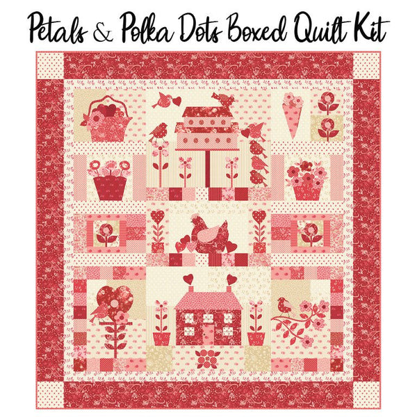 Petals & Polka Dots Boxed Quilt Kit from Moda - Moda from Fort Worth Fabric Studio