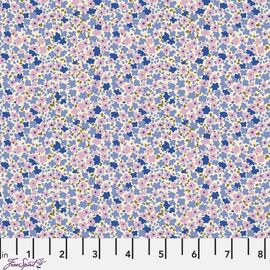 Petite Prints Ditsy Periwinkle – Remnant 24" × 44"